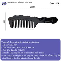 Lược Sừng Khía Thân Trúc Đủ Size Chăm Sóc Tóc Mềm Mại-XUONG MINH DUC 2