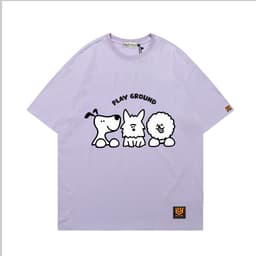 Áo Thun 3169 Phom Rộng HY KOREA Vải Cotton 65/35 Co giãn Phù Hợp Nam Nữ Từ 35 Tới 80kg 7