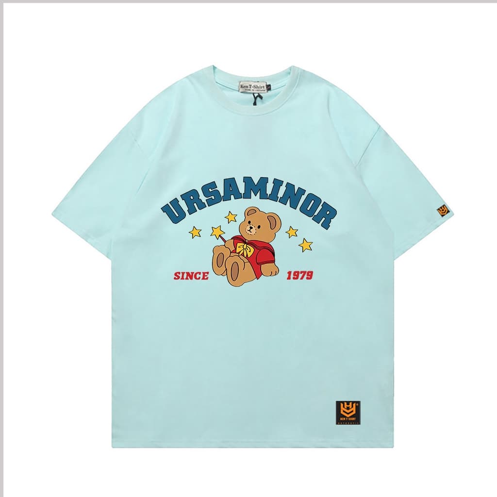Áo Thun 3176 Phom Rộng HY KOREA Vải Cotton 65/35 Co giãn Phù Hợp Nam Nữ Từ 35 Tới 80kg