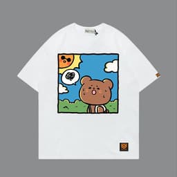 Áo Thun 3179 Phom Rộng HY KOREA Vải Cotton 65/35 Co giãn Phù Hợp Nam Nữ Từ 35 Tới 80kg 8