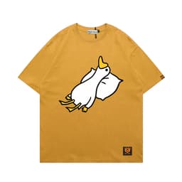 Áo Thun 3162 Phom Rộng HY KOREA Vải Cotton 65/35 Co giãn Phù Hợp Nam Nữ Từ 35 Tới 80kg 6