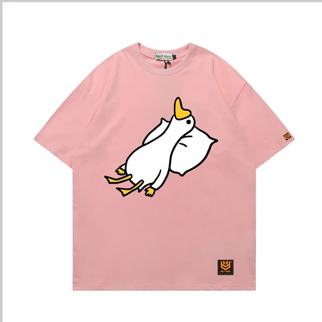 Áo Thun 3162 Phom Rộng HY KOREA Vải Cotton 65/35 Co giãn Phù Hợp Nam Nữ Từ 35 Tới 80kg
