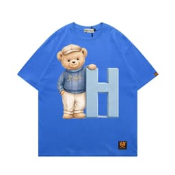 Áo Thun 3175 Phom Rộng HY KOREA Vải Cotton 65/35 Co giãn Phù Hợp Nam Nữ Từ 35 Tới 80kg 2
