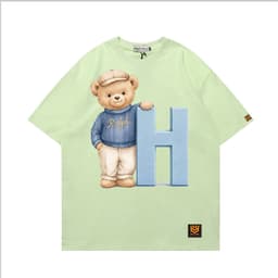 Áo Thun 3175 Phom Rộng HY KOREA Vải Cotton 65/35 Co giãn Phù Hợp Nam Nữ Từ 35 Tới 80kg 4