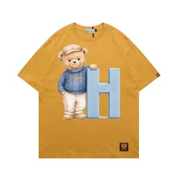 Áo Thun 3175 Phom Rộng HY KOREA Vải Cotton 65/35 Co giãn Phù Hợp Nam Nữ Từ 35 Tới 80kg 6