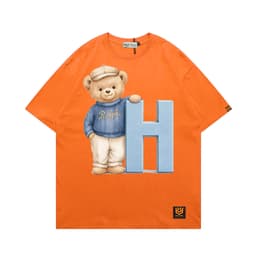 Áo Thun 3175 Phom Rộng HY KOREA Vải Cotton 65/35 Co giãn Phù Hợp Nam Nữ Từ 35 Tới 80kg 3