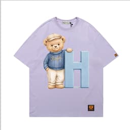 Áo Thun 3175 Phom Rộng HY KOREA Vải Cotton 65/35 Co giãn Phù Hợp Nam Nữ Từ 35 Tới 80kg 7
