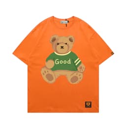 Áo Thun Gấu Good 3189 Phom Rộng HY KOREA Vải Cotton 65/35 Co giãn Phù Hợp Nam Nữ Từ 35 Tới 80kg 5