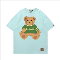 Áo Thun Gấu Good 3189 Phom Rộng HY KOREA Vải Cotton 65/35 Co giãn Phù Hợp Nam Nữ Từ 35 Tới 80kg 4