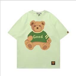 Áo Thun Gấu Good 3189 Phom Rộng HY KOREA Vải Cotton 65/35 Co giãn Phù Hợp Nam Nữ Từ 35 Tới 80kg 6