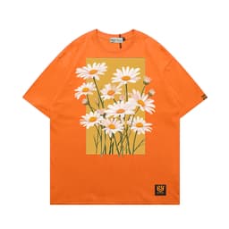 Áo Thun 3174 Phom Rộng HY KOREA Vải Cotton 65/35 Co giãn Phù Hợp Nam Nữ Từ 35 Tới 80kg 3