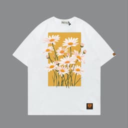 Áo Thun 3174 Phom Rộng HY KOREA Vải Cotton 65/35 Co giãn Phù Hợp Nam Nữ Từ 35 Tới 80kg 8