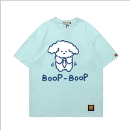 Áo Thun 3173 Phom Rộng HY KOREA Vải Cotton 65/35 Co giãn Phù Hợp Nam Nữ Từ 35 Tới 80kg 1