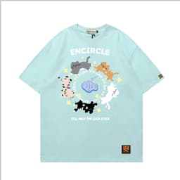 Áo Thun 3191 Phom Rộng HY KOREA Vải Cotton 65/35 Co giãn Phù Hợp Nam Nữ Từ 35 Tới 80kg 2