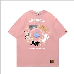 Áo Thun 3191 Phom Rộng HY KOREA Vải Cotton 65/35 Co giãn Phù Hợp Nam Nữ Từ 35 Tới 80kg 6