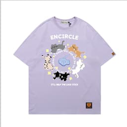 Áo Thun 3191 Phom Rộng HY KOREA Vải Cotton 65/35 Co giãn Phù Hợp Nam Nữ Từ 35 Tới 80kg 8