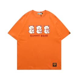 Áo Thun Gummy Bear 3194 Phom Rộng HY KOREA Vải Cotton 65/35 Co giãn Phù Hợp Nam Nữ Từ 35 Tới 80kg 4