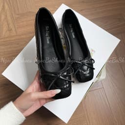 Giày Bệt Nữ - Giày Búp Bê Mary Jane Công Sở Nữ Da Khâu Quả Trám Đơn Giản Thanh Lịch Dễ Phối Đồ - N0031-Sona 2