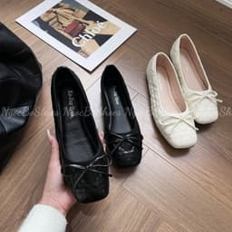 Giày Bệt Nữ - Giày Búp Bê Mary Jane Công Sở Nữ Da Khâu Quả Trám Đơn Giản Thanh Lịch Dễ Phối Đồ - N0031-Sona 7