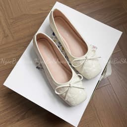 Giày Bệt Nữ - Giày Búp Bê Mary Jane Công Sở Nữ Da Khâu Quả Trám Đơn Giản Thanh Lịch Dễ Phối Đồ - N0031-Sona 1