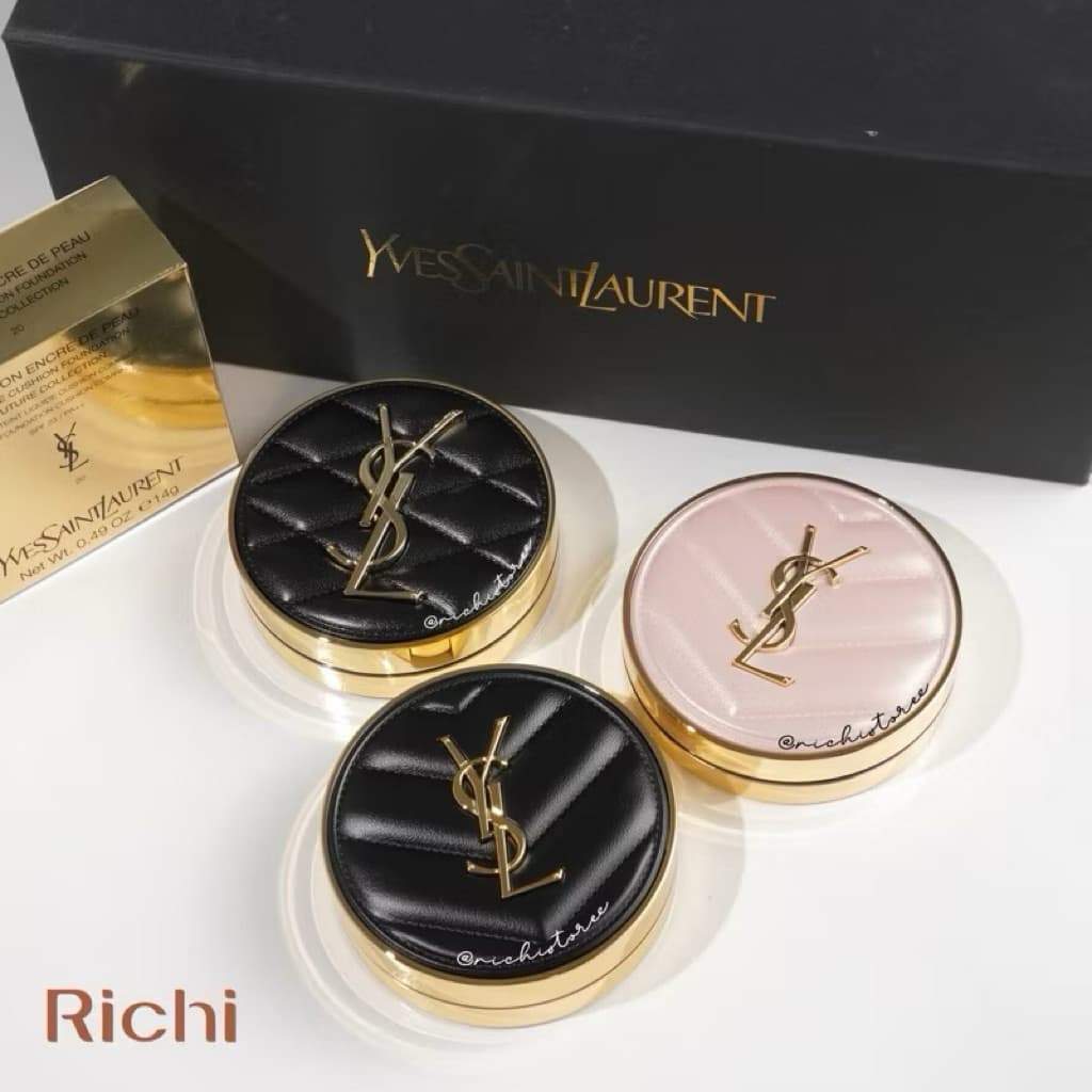 Cushion YSL bản vỏ da mới