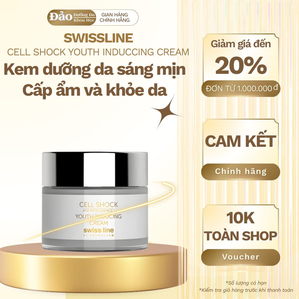 Kem dưỡng da Swissline CS Youth Inducing Cream 50ml dưỡng ẩm,mịn màng và da sáng khỏe