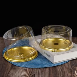 Hộp Nhựa Đựng Bánh Sinh Nhật Mini- Đựng Sôi- Bánh Bông Lan Trứng Muối - Đựng Bánh Ngọt NẮP CAO 9,5cm 3