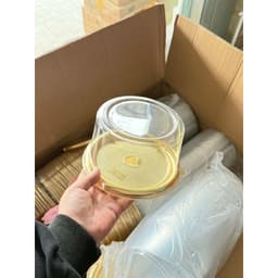 Hộp Nhựa Đựng Bánh Sinh Nhật Mini- Đựng Sôi- Bánh Bông Lan Trứng Muối - Đựng Bánh Ngọt NẮP CAO 9,5cm 7