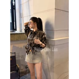 QUẦN VÁY JEANS RÁCH MINI BASIC HÀNG QCL1 MS293269 5