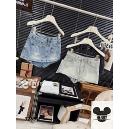 QUẦN VÁY JEANS RÁCH MINI BASIC HÀNG QCL1 MS293269 4