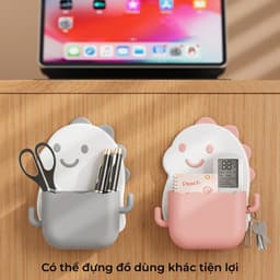 Hộp Đựng Bàn Chải Đánh Răng Dán Tường Hình Khủng Long – Kệ Đựng Bàn Chải Kem Đánh Răng Cho Phòng Tắm 4