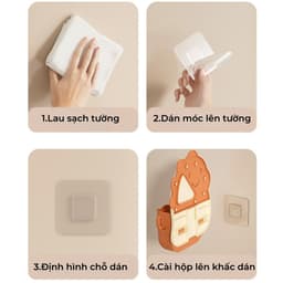 Hộp Đựng Bàn Chải Đánh Răng Dán Tường Hình Khủng Long – Kệ Đựng Bàn Chải Kem Đánh Răng Cho Phòng Tắm 9