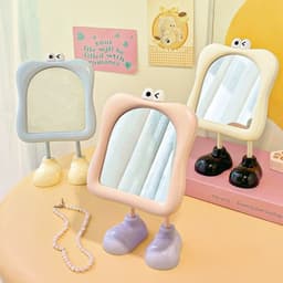 Gương Để Bàn Mini Hoạt Hình Chân Giày – Gương Trang Điểm Cute Decor Bàn Học, Bàn Làm 5