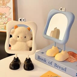 Gương Để Bàn Mini Hoạt Hình Chân Giày – Gương Trang Điểm Cute Decor Bàn Học, Bàn Làm 6