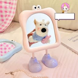 Gương Để Bàn Mini Hoạt Hình Chân Giày – Gương Trang Điểm Cute Decor Bàn Học, Bàn Làm 7
