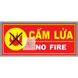 DECAL Nội quy,Tiêu lệnh, cấm lửa, cấm hút thuốc phòng cháy chữa cháy (kích thước quý khách xem ở phần mô tả) 5