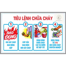 DECAL Nội quy,Tiêu lệnh, cấm lửa, cấm hút thuốc phòng cháy chữa cháy (kích thước quý khách xem ở phần mô tả) 3