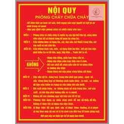 DECAL Nội quy,Tiêu lệnh, cấm lửa, cấm hút thuốc phòng cháy chữa cháy (kích thước quý khách xem ở phần mô tả) 2