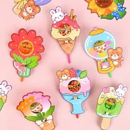 BÁN SỈ Set 100 / 200 / 300 Thẻ Cắm Kẹo Mút Trang Trí Bó Hoa - KHÔNG GỒM KẸO | Phụ Kiện Bó Hoa Kẹo Dễ Thương 5