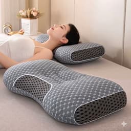 Gối Định Hình Công Thái Học 3D Thoáng Khí – Giảm Đau Vai Gáy, Nâng Đỡ Cổ, Ngủ Ngon Hơn 9