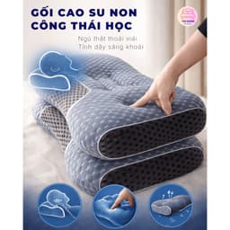 Gối Định Hình Công Thái Học 3D Thoáng Khí – Giảm Đau Vai Gáy, Nâng Đỡ Cổ, Ngủ Ngon Hơn 4
