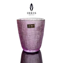 Bộ 6 Cốc Thủy Tinh Pha Lê IRRIS Kristall Cao Cấp - Set Ly 6 Màu Họa Tiết Vân Lưới Dập Nổi Sang Trọng 7