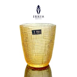 Bộ 6 Cốc Thủy Tinh Pha Lê IRRIS Kristall Cao Cấp - Set Ly 6 Màu Họa Tiết Vân Lưới Dập Nổi Sang Trọng 5