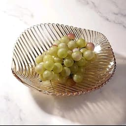 Đĩa Thuỷ Tinh Hình Lá 24cm 5