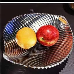 Đĩa Thuỷ Tinh Hình Lá 24cm 9