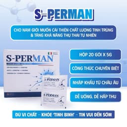 BỔ TINH TRÙNG S-PERMAN -TĂNG CHẤT LƯỢNG TINH TRÙNG, CẢI THIỆN SỨC KHOẺ NAM GIỚI! 2
