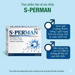 BỔ TINH TRÙNG S-PERMAN -TĂNG CHẤT LƯỢNG TINH TRÙNG, CẢI THIỆN SỨC KHOẺ NAM GIỚI! 4