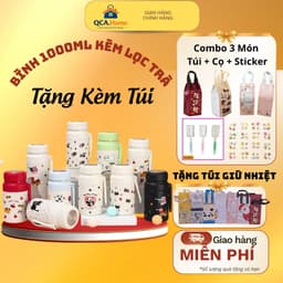 [ Hot Tặng Túi ]Bình Nước Guccres 1L Kèm Lọc Trà Tặng Kèm i 1
