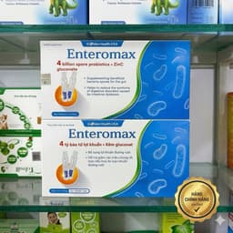 [CHÍNH HÃNG] Men vi sinh Enteromax bổ sung lợi khuẩn đường ruột- Hộp 20 ống. 1