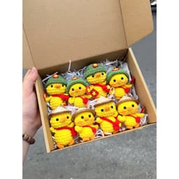 (Hàng sẵn hoả tốc) Móc khoá Len hình Hình Thú, cờ Việt Nam bằng len handmade quà tặng noel Móc khóa cặp đôi  - Erashop 7